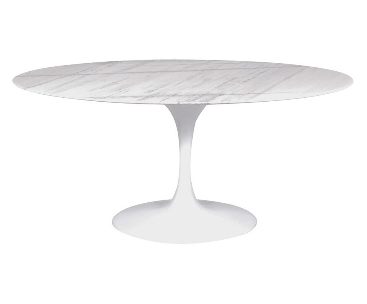 Mesa Saarinen Oval Espirito Santo Base Branca - image 0