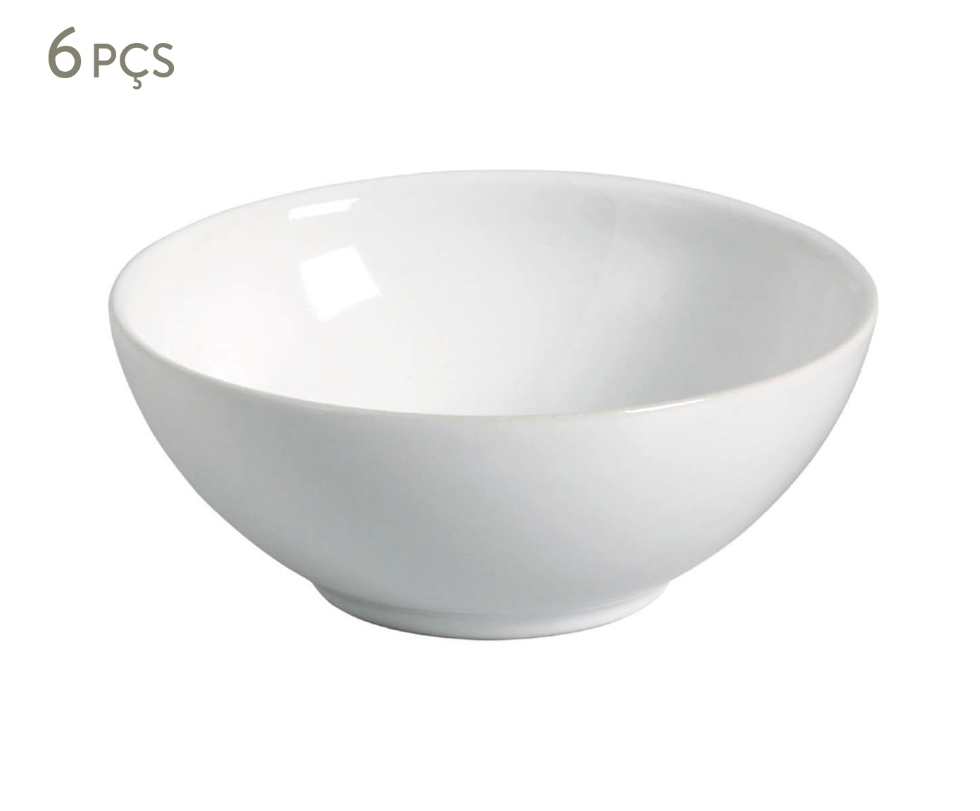 Jogo de Cumbucas Coup Stoneware New White - image 0