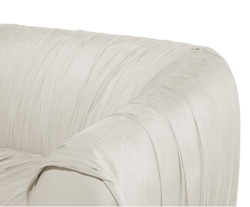 Sof&aacute; Drap&ecirc; em Veludo Creme image number 6