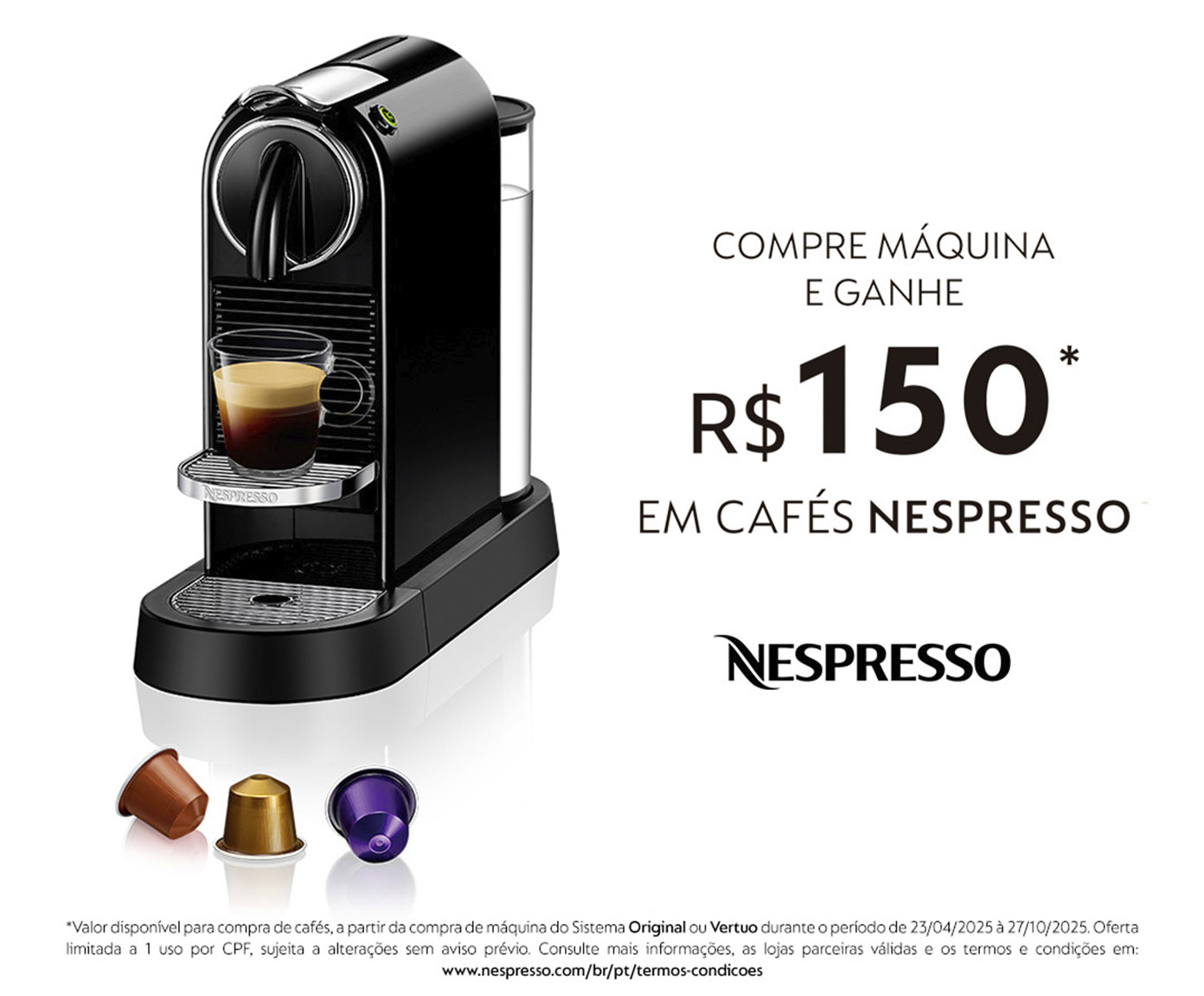 Cafeteira Nespresso Citiz Black - 110V image number 7
