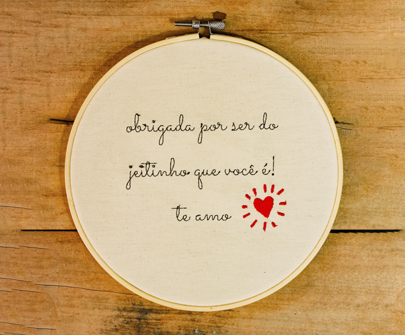 Bordado Decorativo "Jeitinho Que Voc&ecirc; &Eacute;!" - image 1