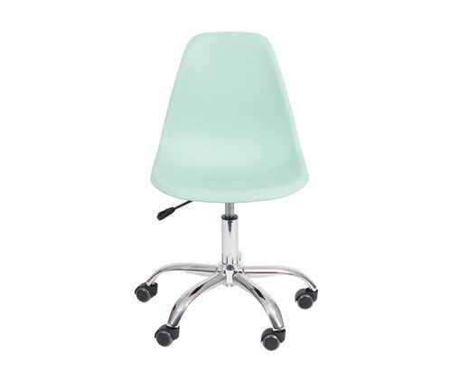Cadeira com Rodiz&iacute;os Eames - Verde Claro - image 1