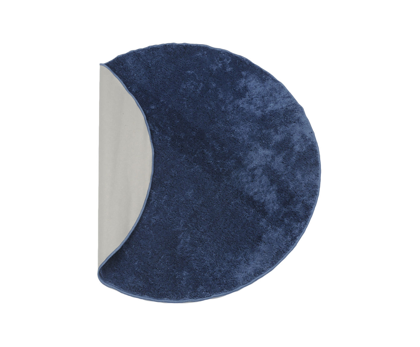 Tapete Redondo Shaggy Smooth - Jeans image number 2
