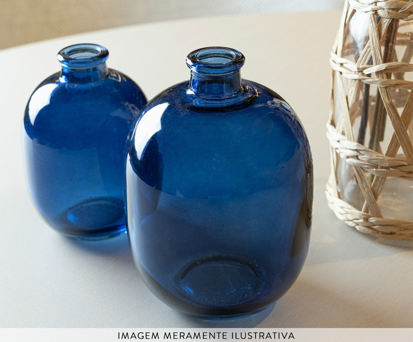 Vaso de Vidro Horizon Azul - image 1