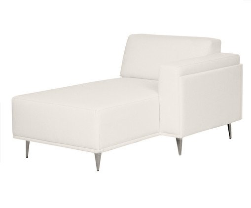 Sof&aacute; Modular com Chaise Esquerda Antonio Ch&aacute; Branco image number 5