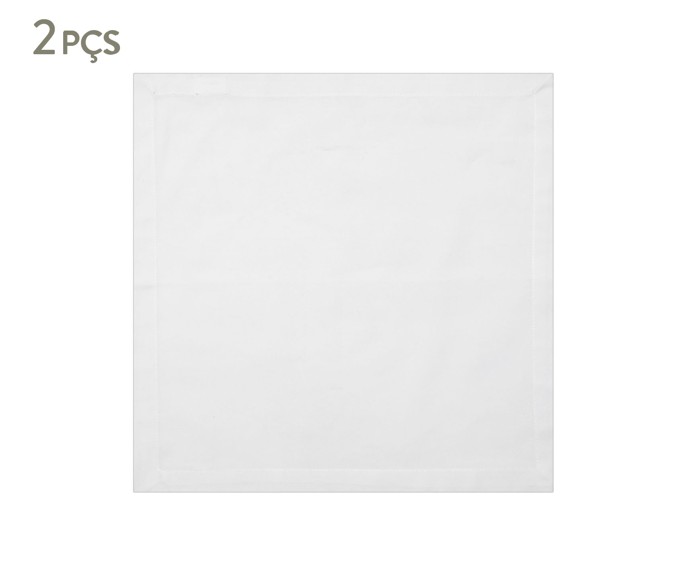 Jogo de Guardanapos Basic Branco - image 0