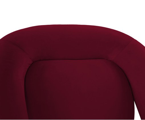 Poltrona Adele Veludo Bord&ocirc; image number 4
