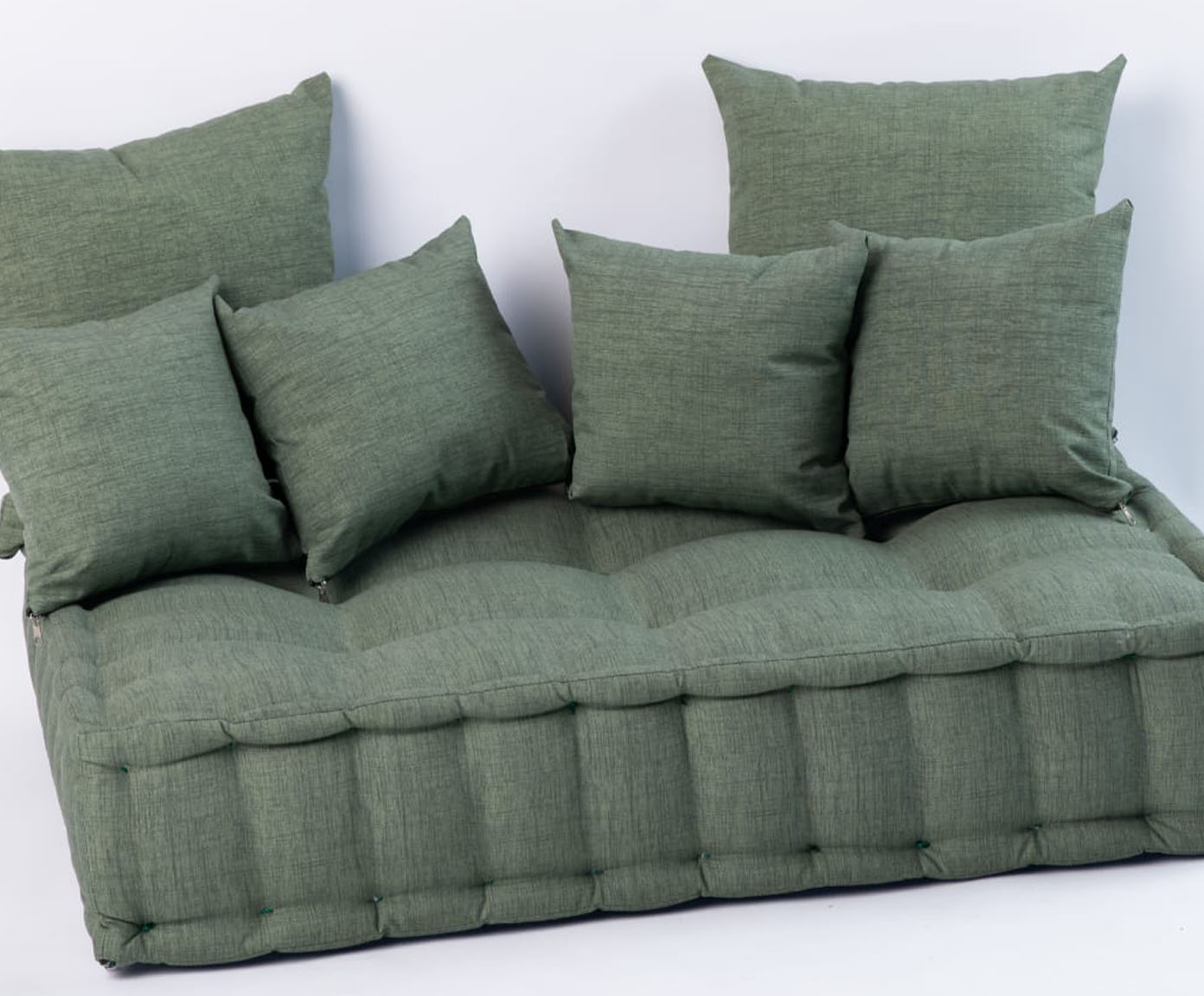 Futon Turco Impermeabilizado Verde image number 2