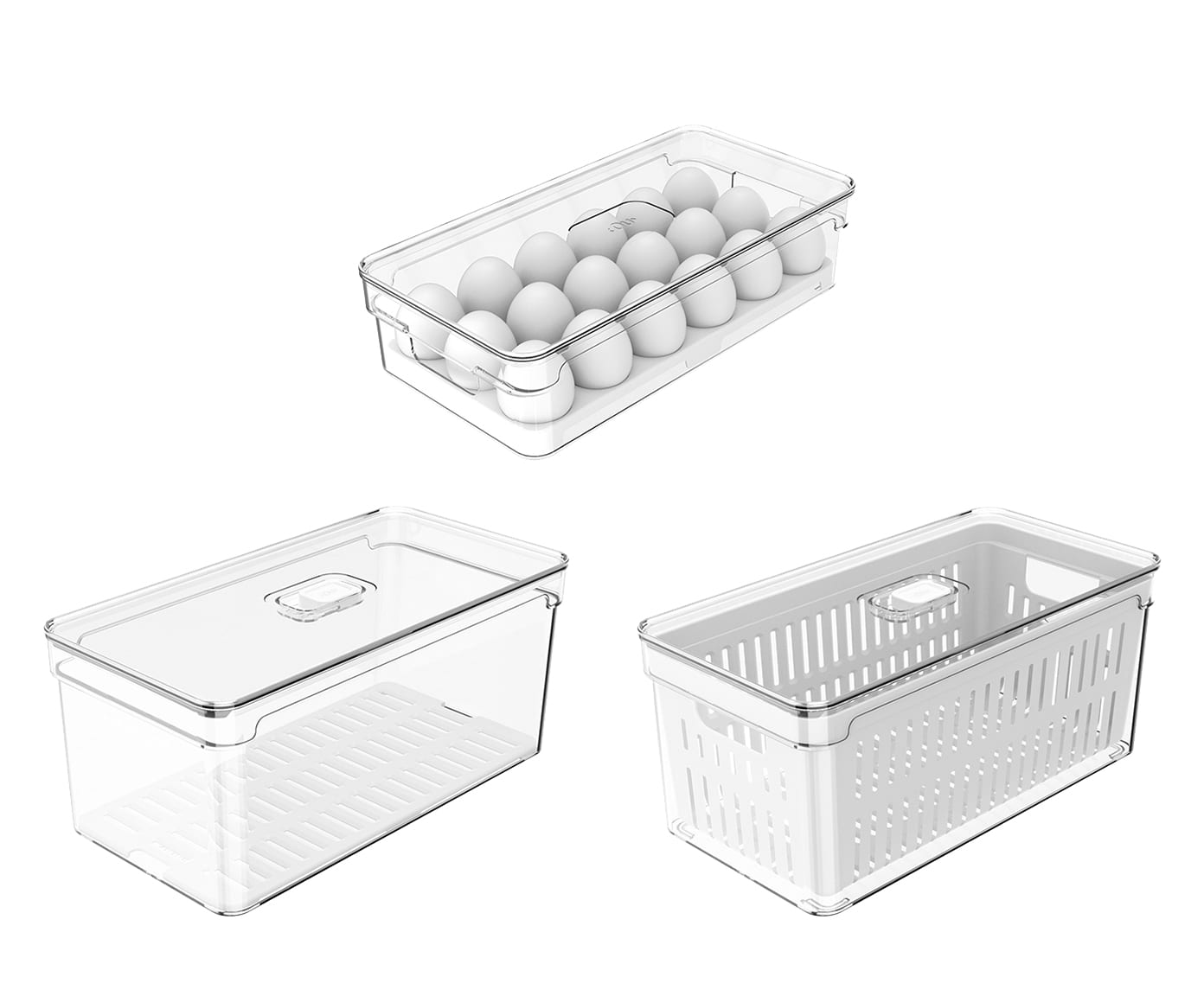 Jogo de Organizadores Clear Fresh - image 0