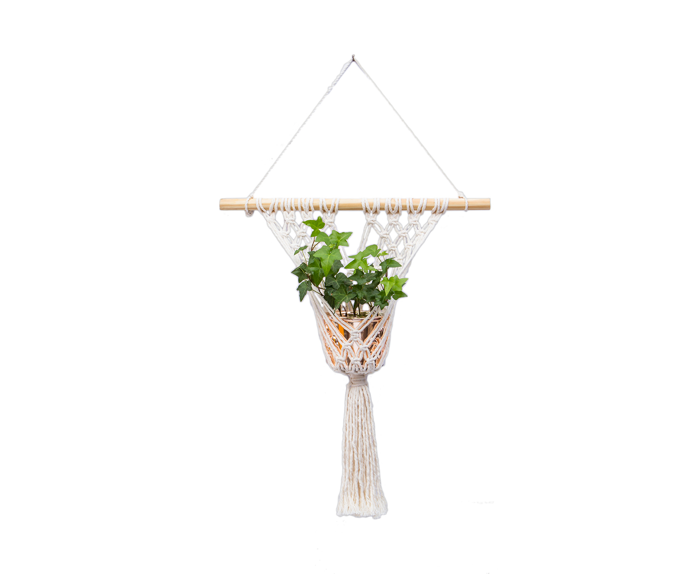 Hanger em Macram&ecirc; Plant Cru - image 1