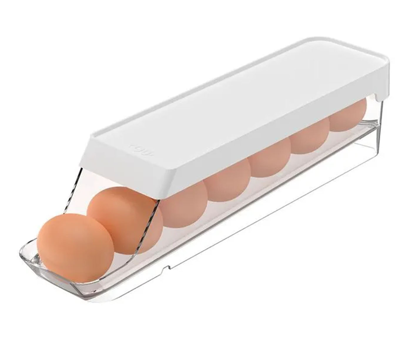 Organizador de Ovos Roll Clear Fresh I Branco - image 0