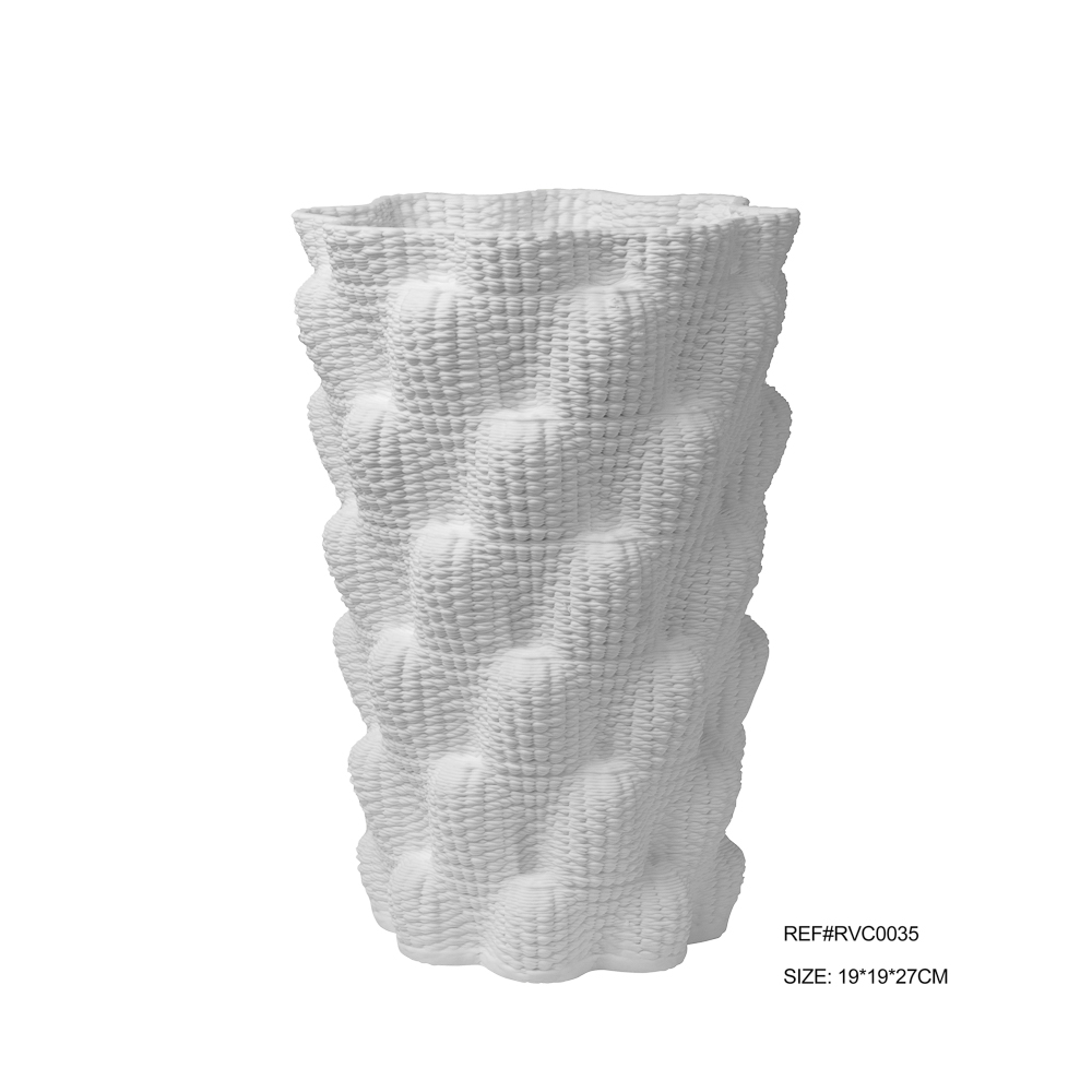 Vaso em Cer&acirc;mica Scales Branco - image 0