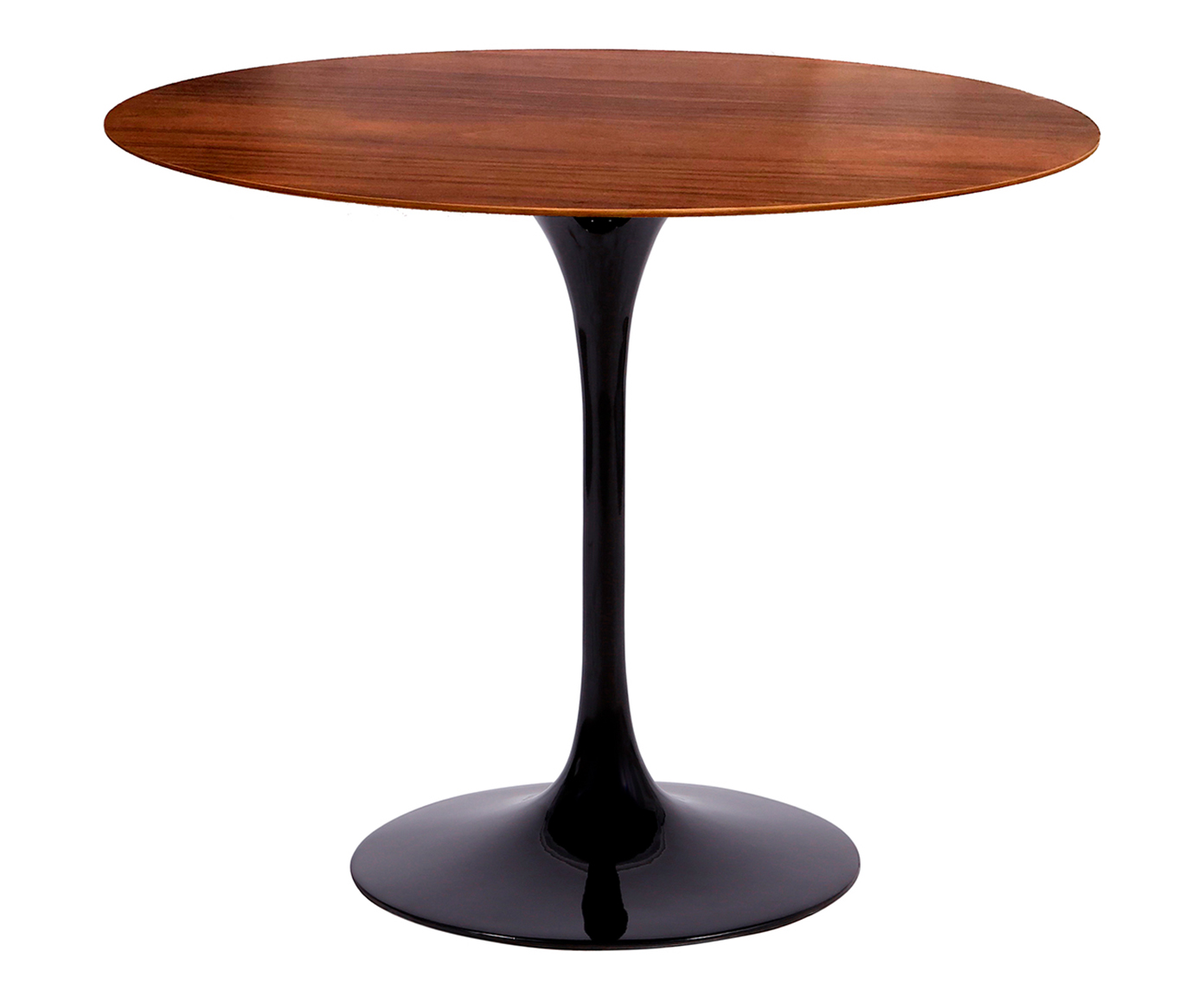 Mesa Saarinen Redonda Imbuia Base Preta - image 0