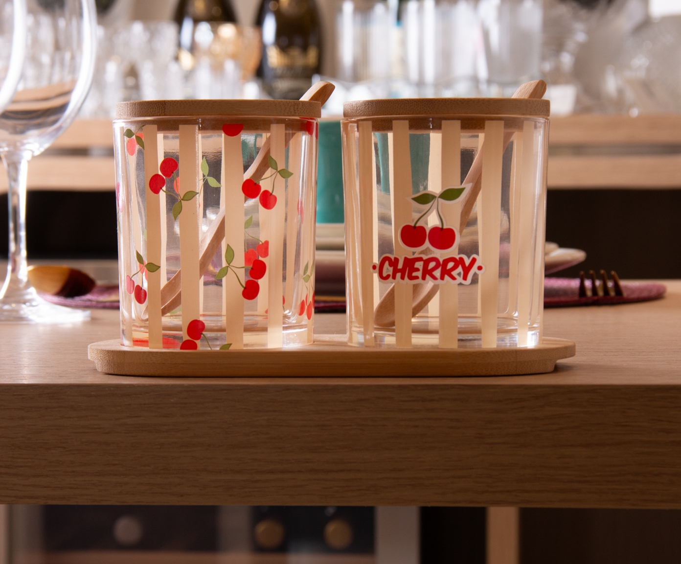 Jogo de Potes com Bandeja e Colheres Cherry image number 3