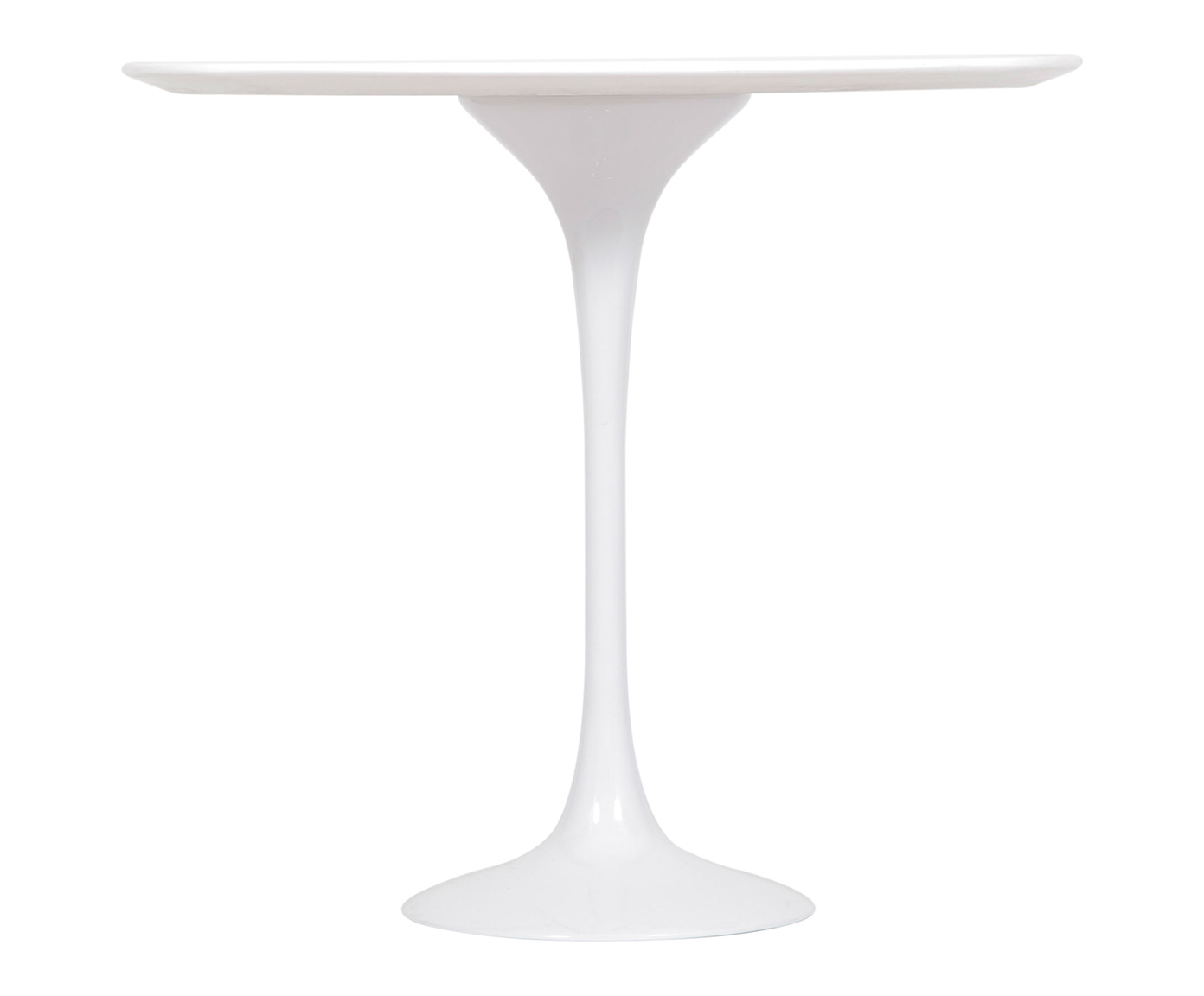 Mesa Saarinen Lateral Quartzo com Base Branca - image 1