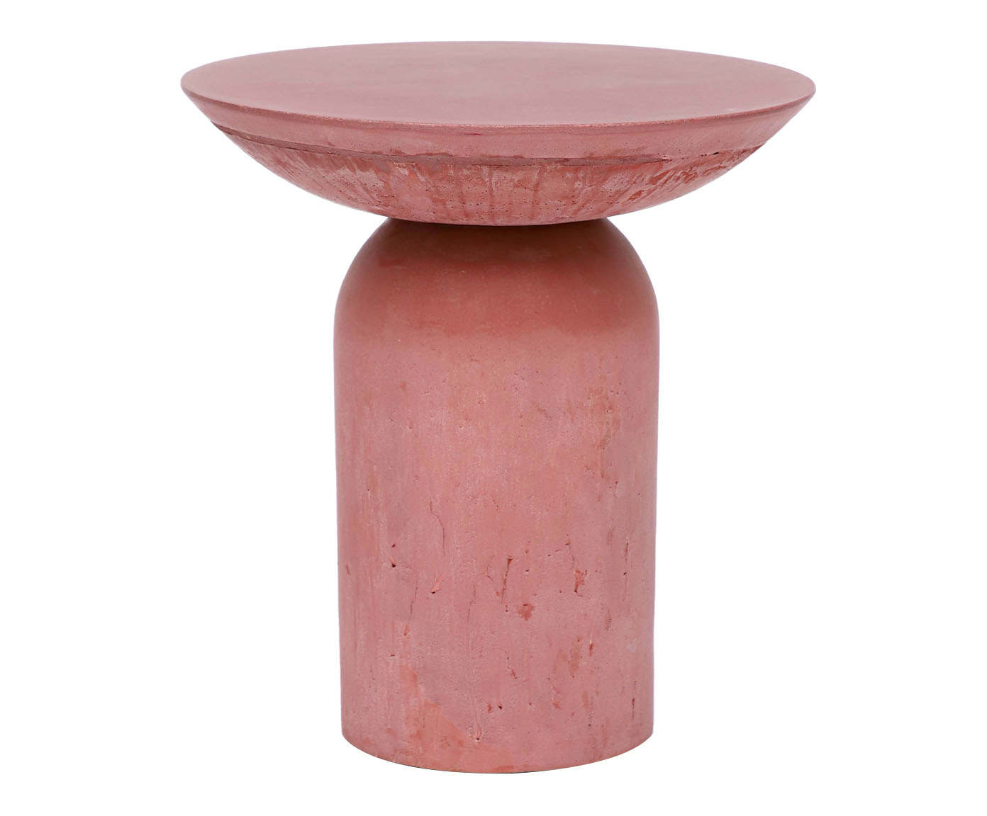 Mesa Lateral Alta Brut em Concreto -  Terracota image number 4