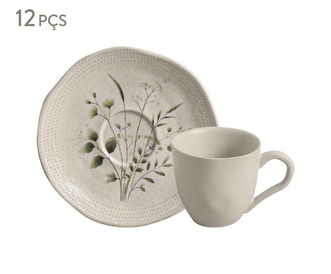 Jogo de X&iacute;caras para Caf&eacute; Org&acirc;nico Ammi Floral - image 0