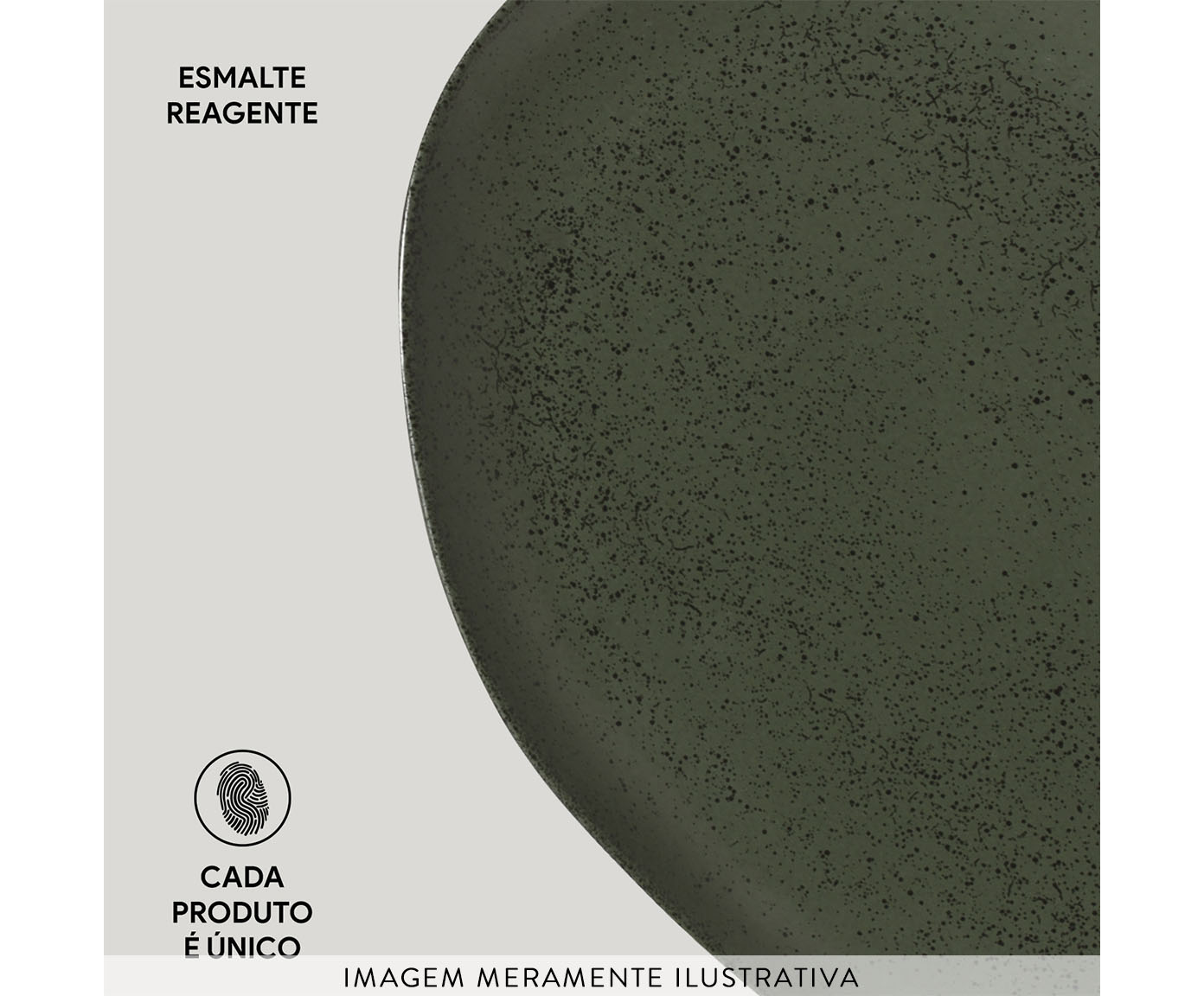 Jogo de Pratos Raso Org&acirc;nico Greenery Verde image number 4