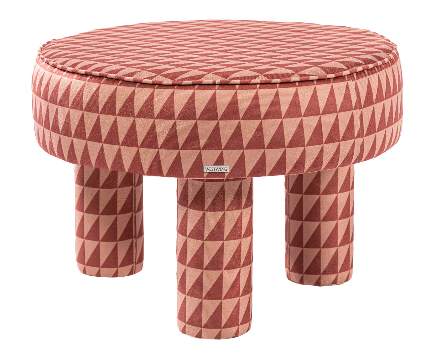 Puff Redondo Bold Cross Terracota - image 0