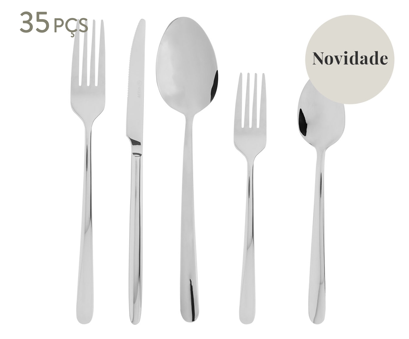 Faqueiro de A&ccedil;o Inox Viena - image 0