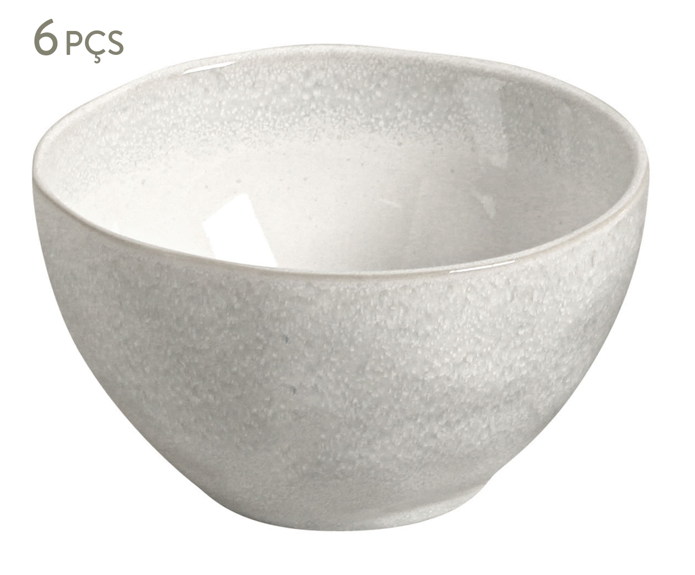 Jogo de Bowls Org&acirc;nico Luz Branco Acinzentado - image 0