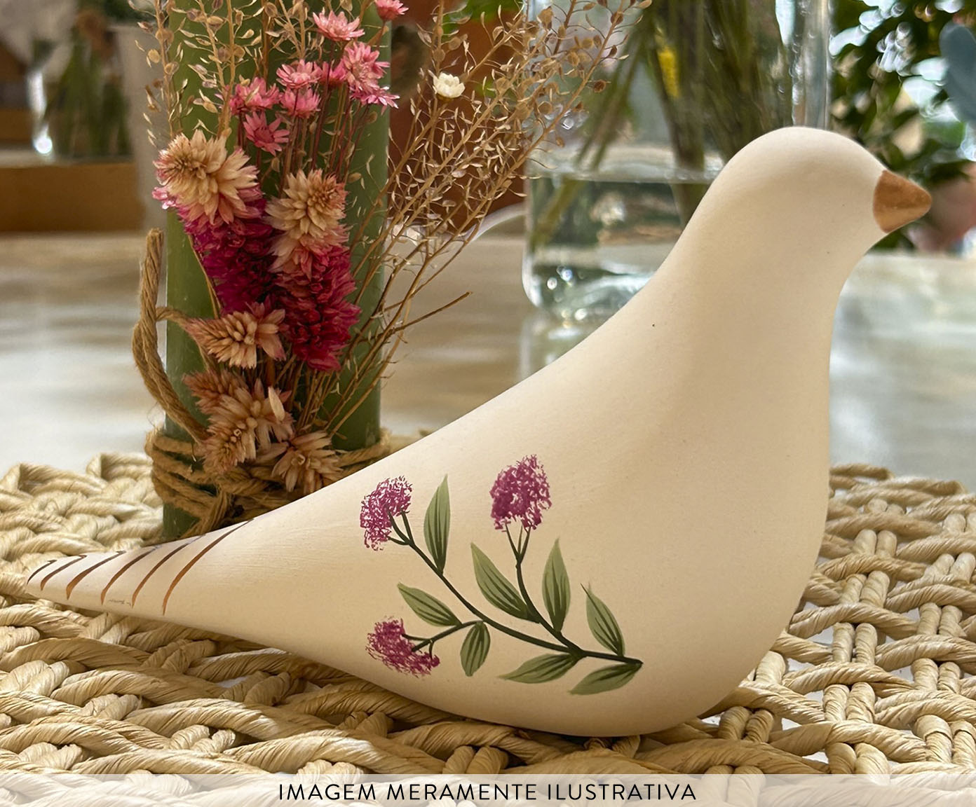 P&aacute;ssaro Flor Magenta - image 1