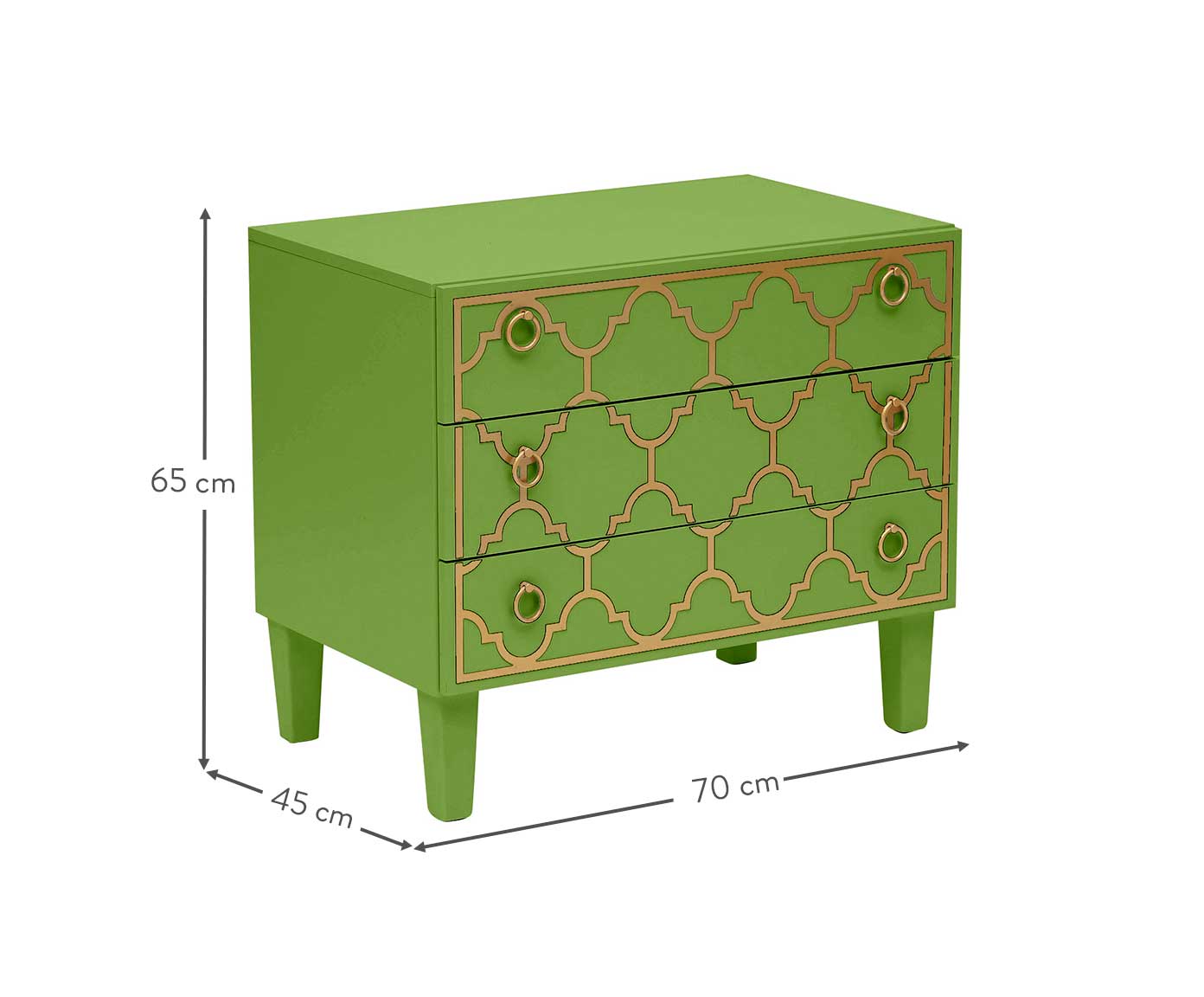Mesa de Cabeceira Marrocos Olivedrab - Verde Musgo image number 11