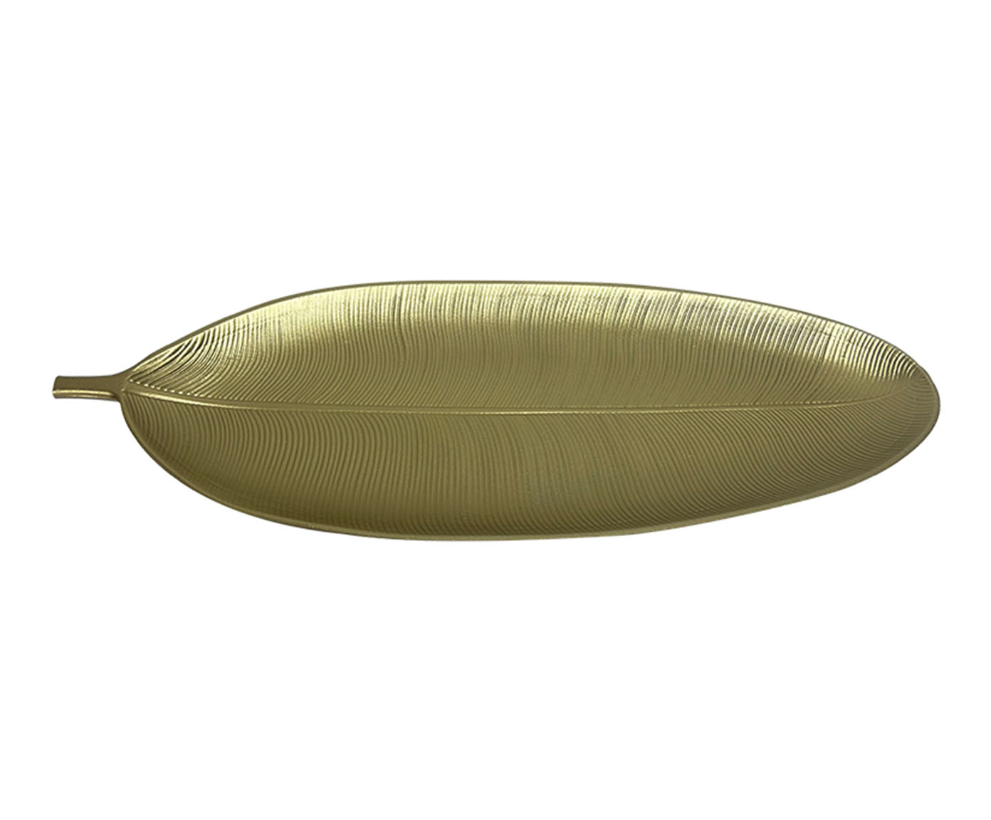 Centro de Mesa em Madeira Leaf II Dourado - image 0
