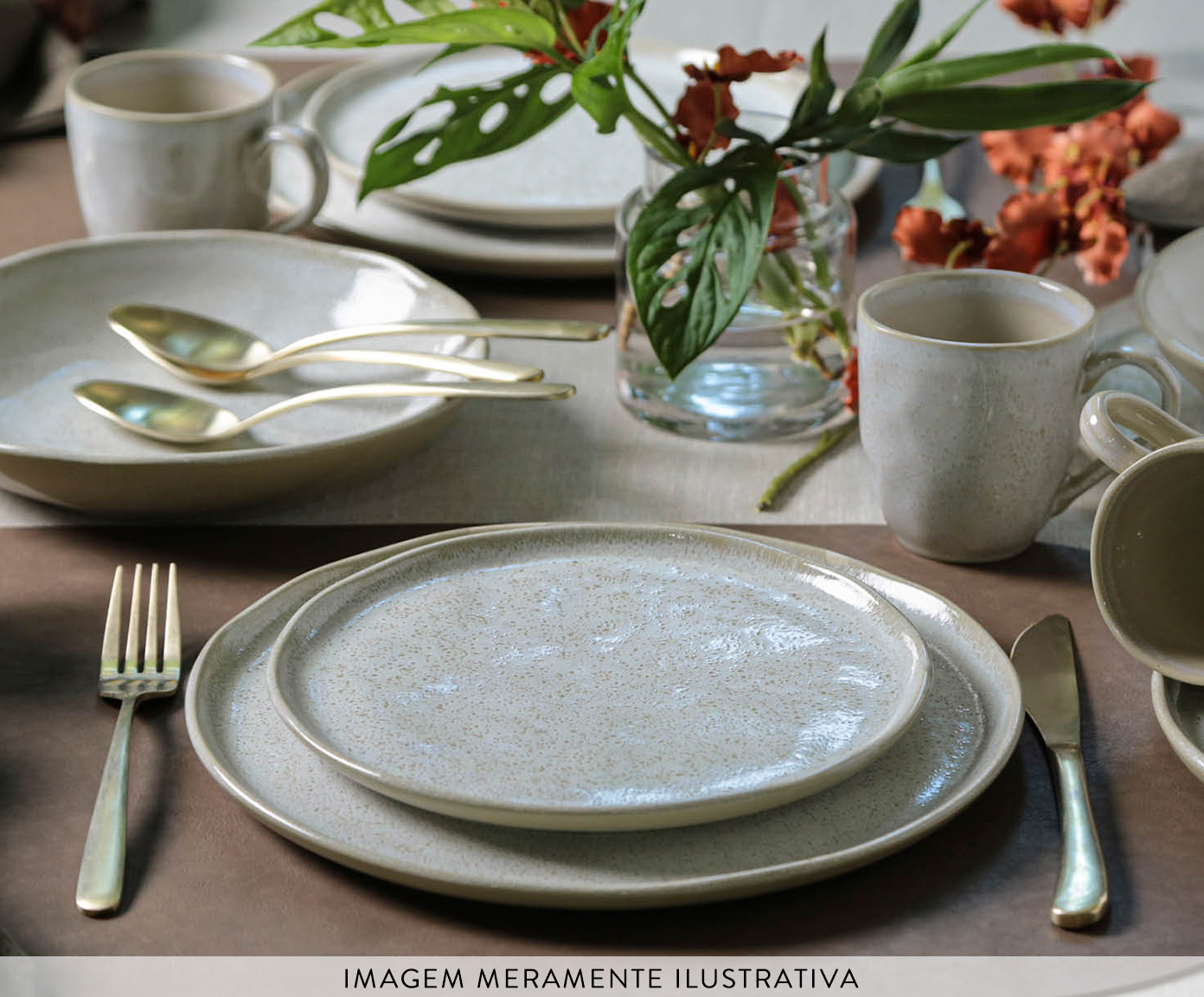 Aparelho de Jantar em Stoneware Vanilla image number 2