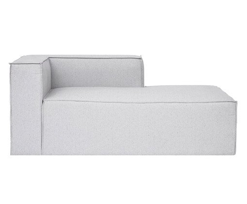 Sof&aacute; M&oacute;dulo Chaise Direito Mensa Cinza Claro - image 1