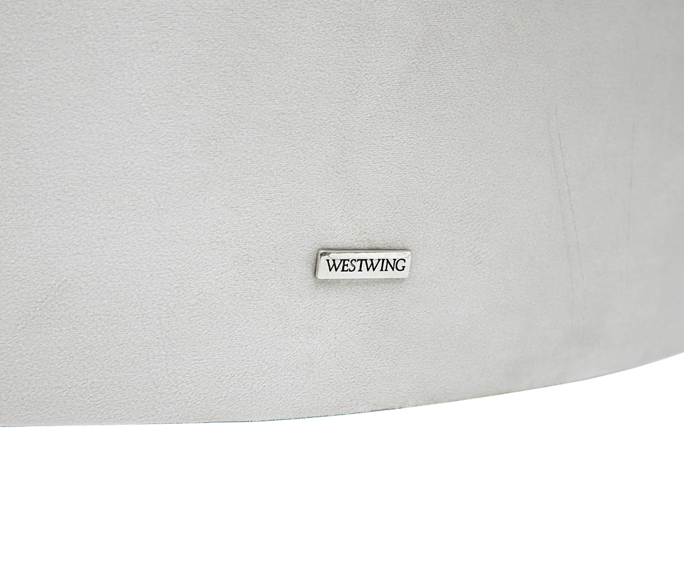 Sof&aacute; em Veludo Jayne com P&eacute;s Dourados - Off White image number 11