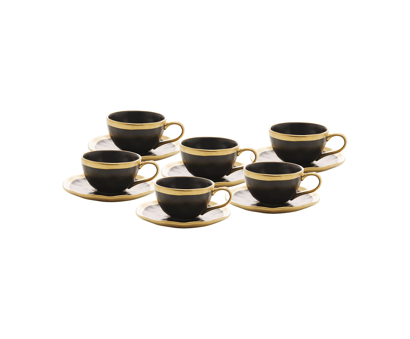 X&iacute;cara para Caf&eacute; Dubai Preto e Dourado image number 2