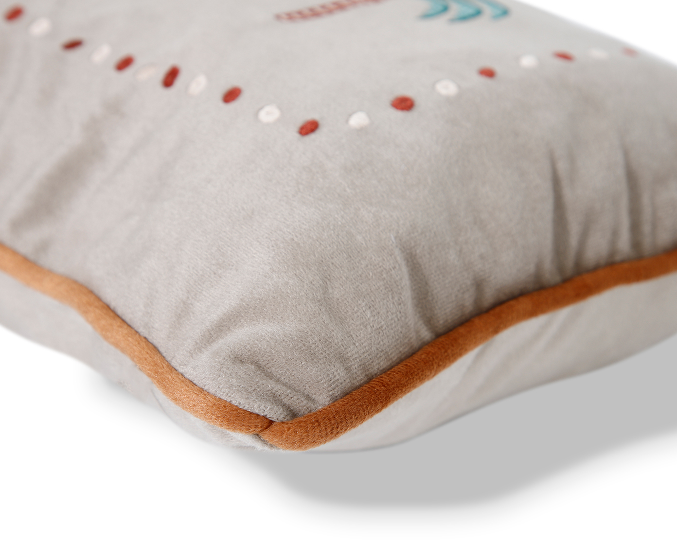 Capa de Almofada Bordada com Tassels Oasis Bege image number 5