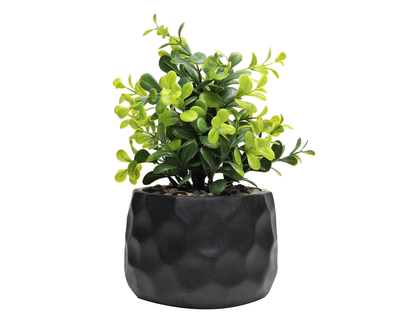 Cachepot com Planta Artificial Prisma Preto - image 0