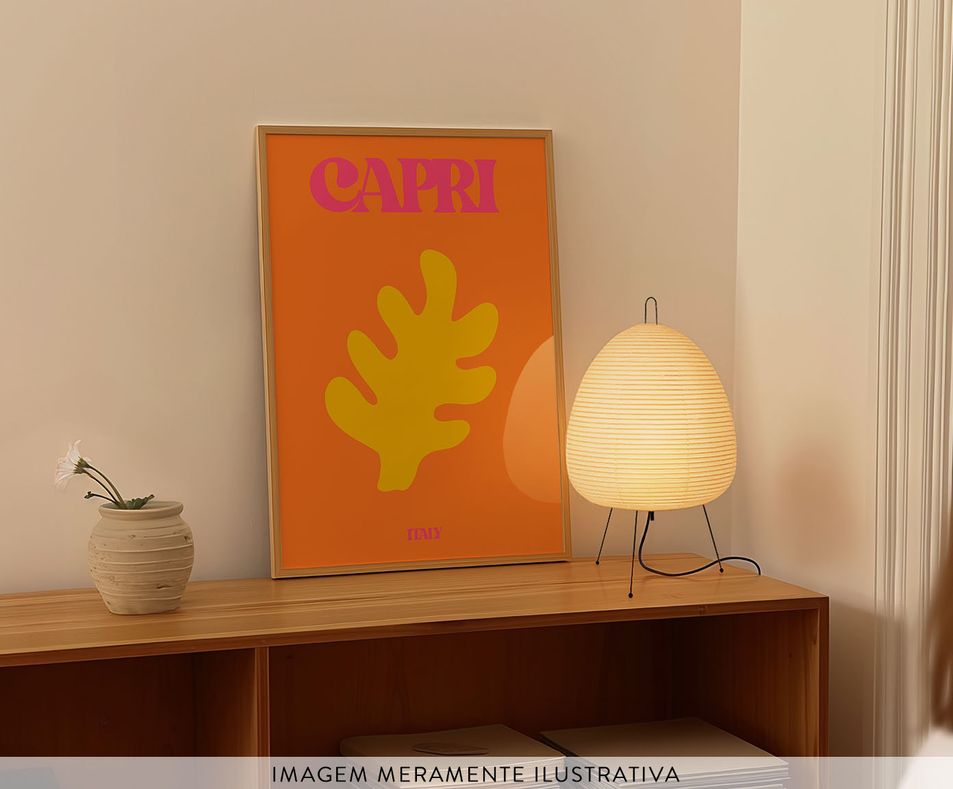 Quadro Capri com Moldura em Madeira image number 2