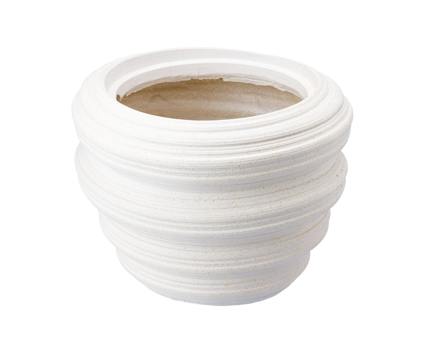 Vaso Cer&ecirc;mico Redemoinho Branco - image 0