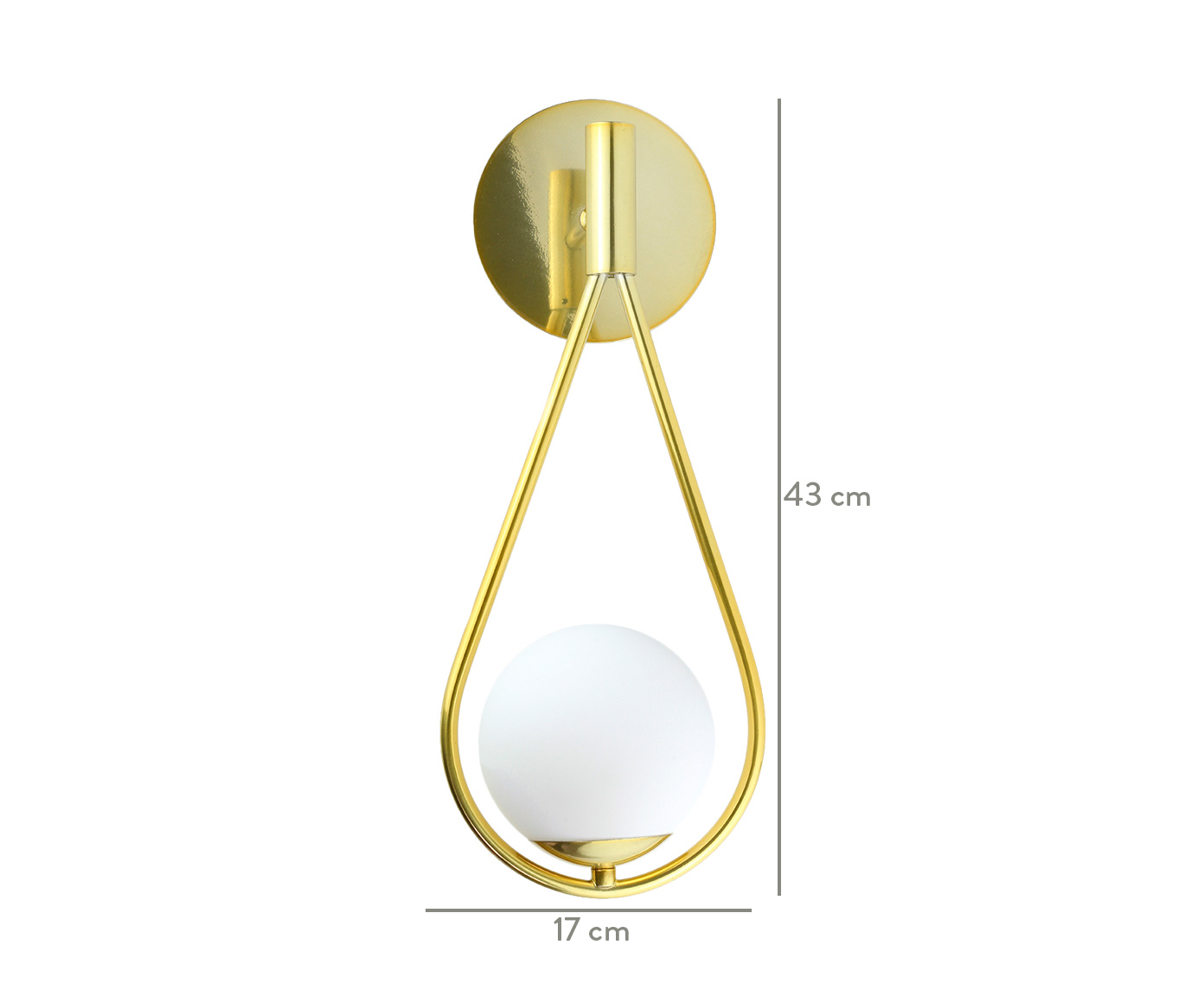 Arandela Moon Gota Dourado - Bivolt image number 2
