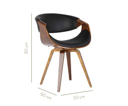 Cadeira Nicole - Preto - image 1