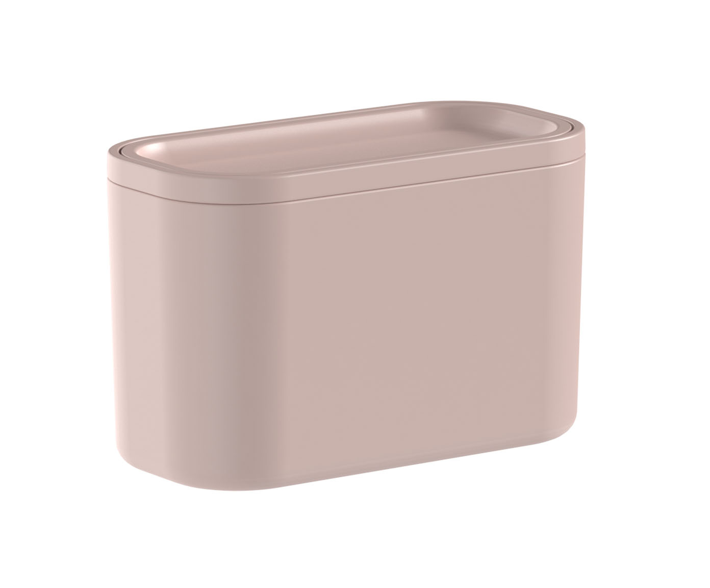 Lixeira de Bancada Basculante Bold Rosa - 1L - image 0