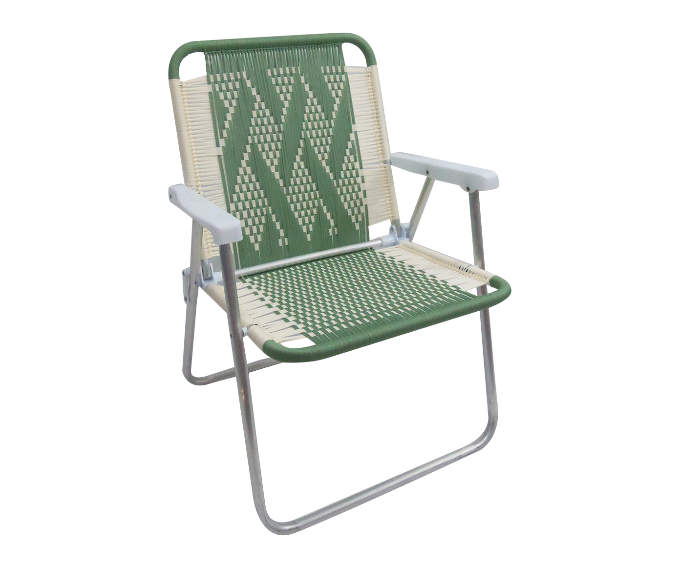 Cadeira de Praia Custom Verde e Creme - image 0