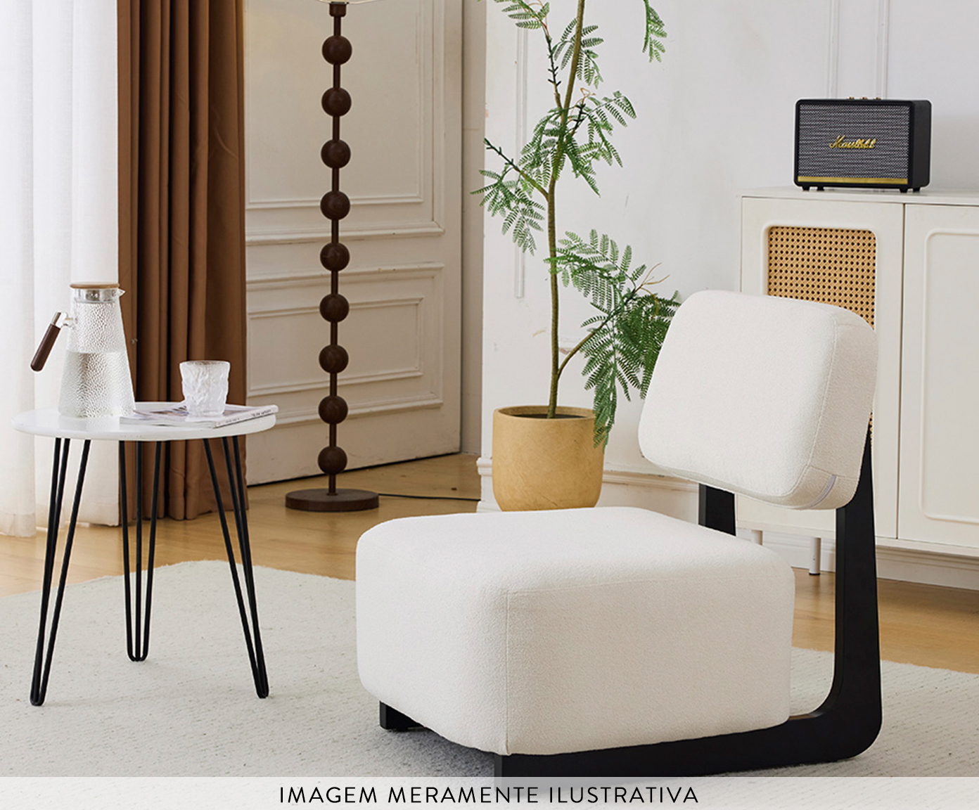 Poltrona Molise Boucle Off White image number 3