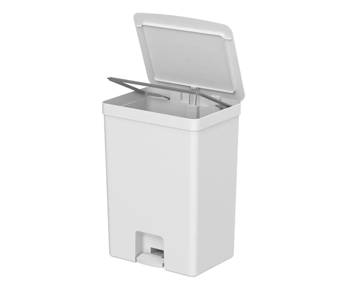 Lixeira de Pedal Trium Iv Branco - 50L - image 0