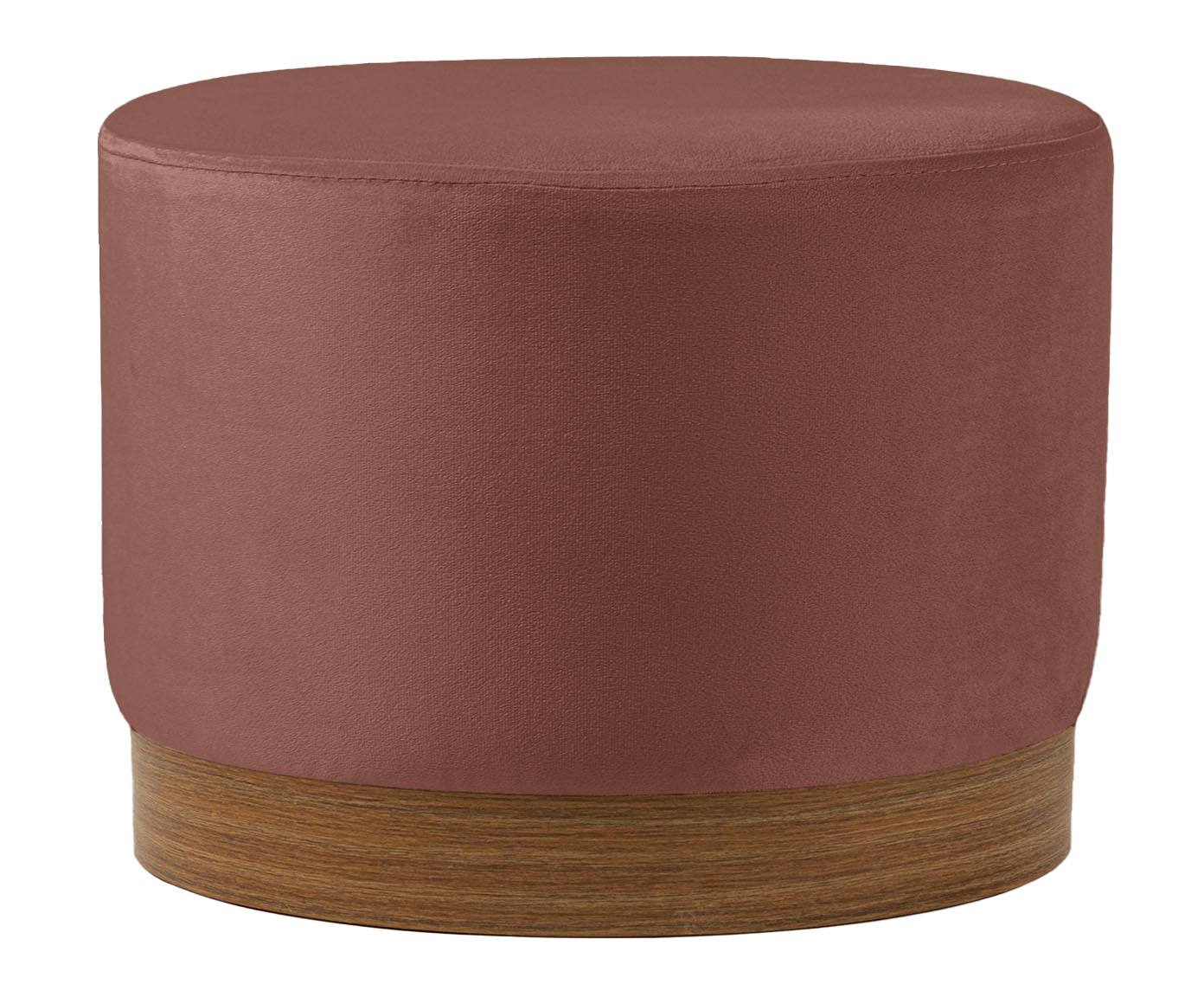 Puff em Veludo Harlow Pequeno Rose - image 0
