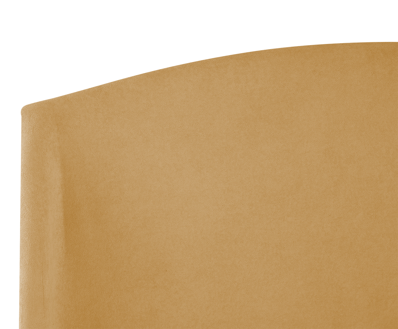 Cabeceira em Boucle Aveludado Smooth Amarelo Ocre image number 5