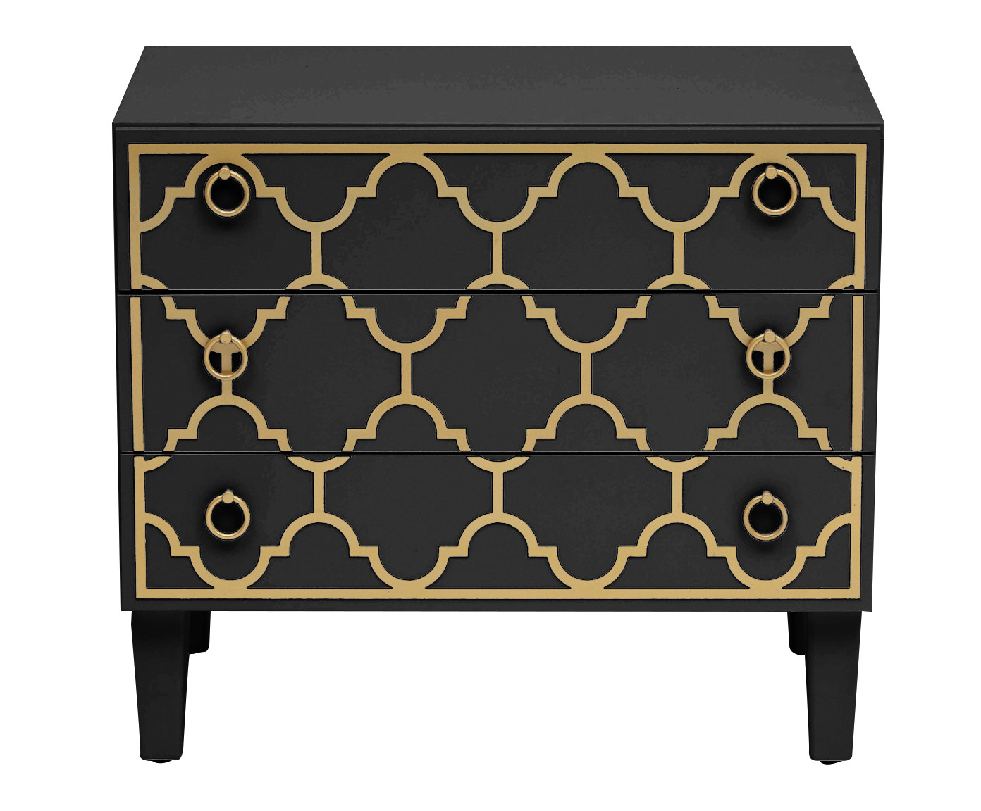 Mesa de Cabeceira Marrocos - Preto - image 0