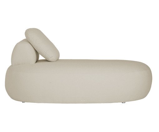 Sof&aacute; M&oacute;dulo Chaise Esquerdo Laguna by Elle - Boucle Bege - image 1