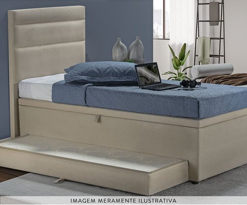 Cama Box Ba&uacute; 3 em 1 - Bege image number 4