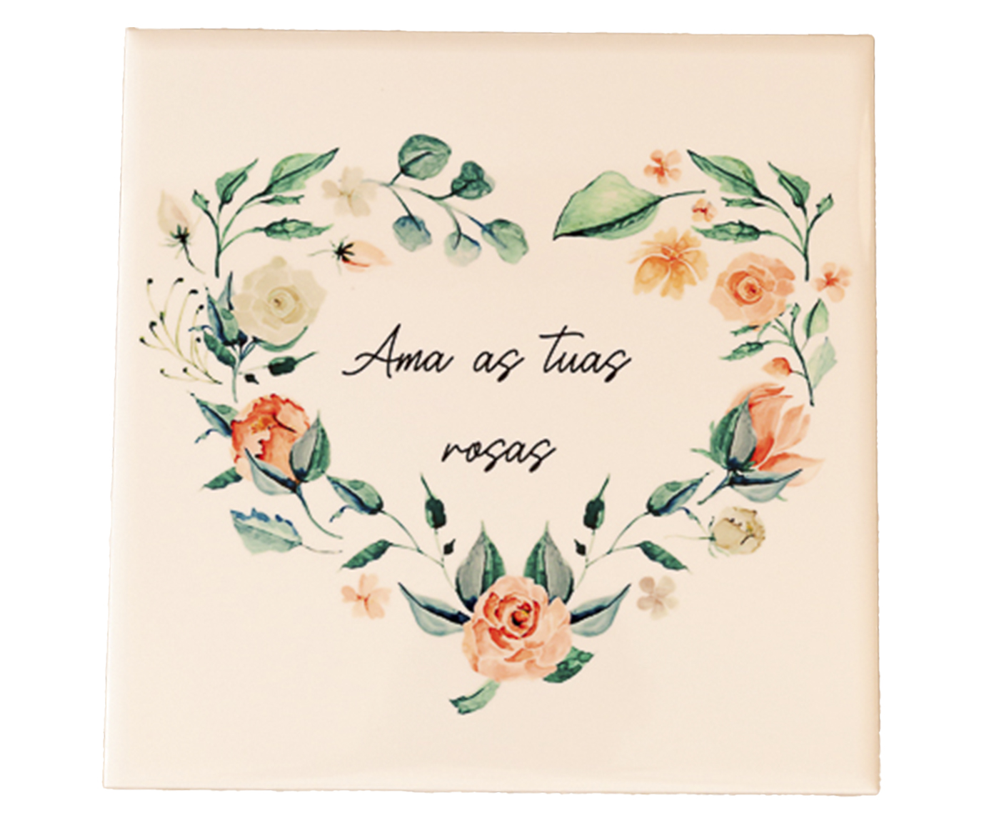 Azulejo Decorativo "Ama As Tuas Rosas" - image 0
