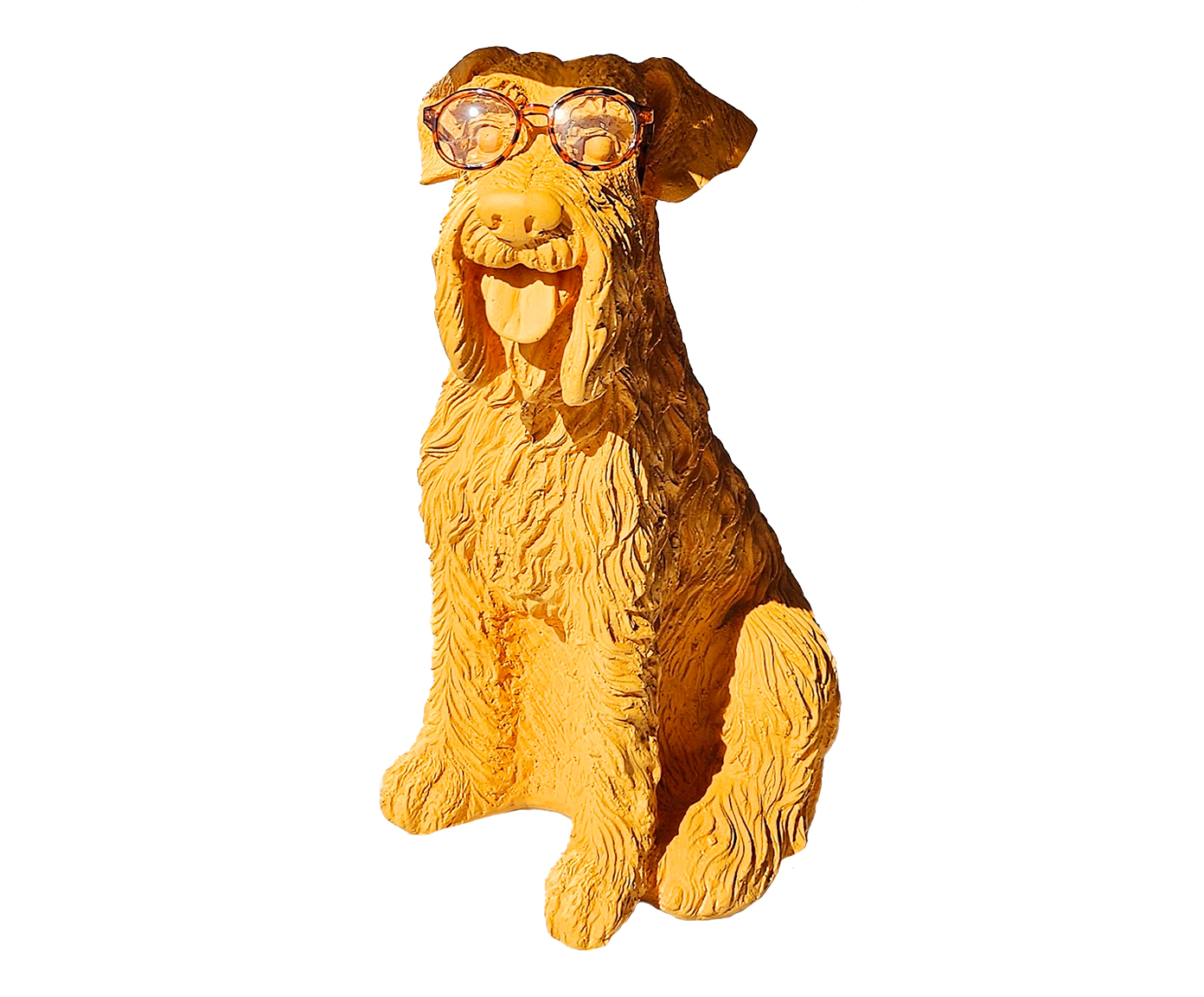 Base Lumin&aacute;ria Cachorro Schnauzer Gabrielo Mostarda de &Oacute;culos - image 0