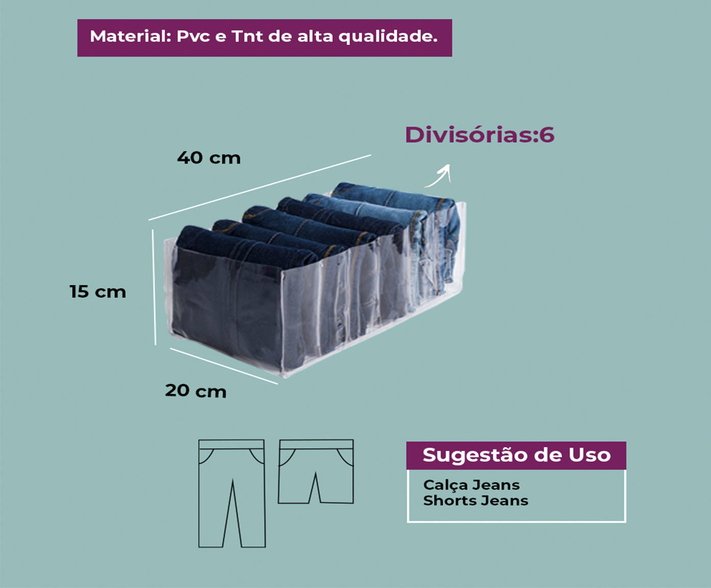 Organizador Colmeia Cristal Premium P1 Cinza - image 1